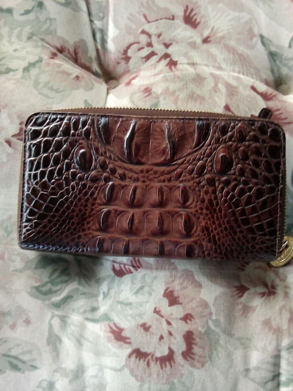 NEW Brahmin Brown/Tan Copa Cabana Leather Tote & Matching Suri Wallet - Picture 4 of 6